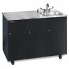 Ozark River Mfg Advantage Black Hot & Cold Water Portable Sink w/Stainless Top ADAVK-SS-SS1DN